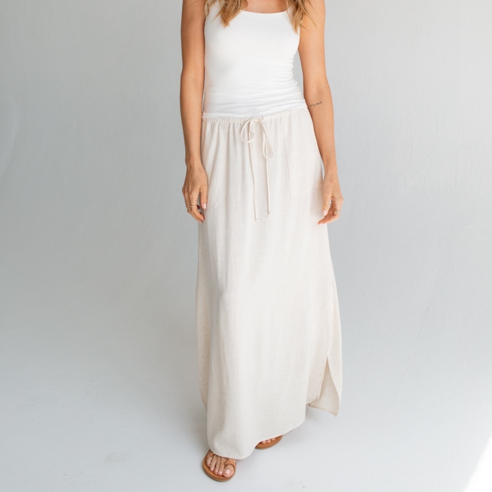 CJLA Isla Linen Skirt Size XS